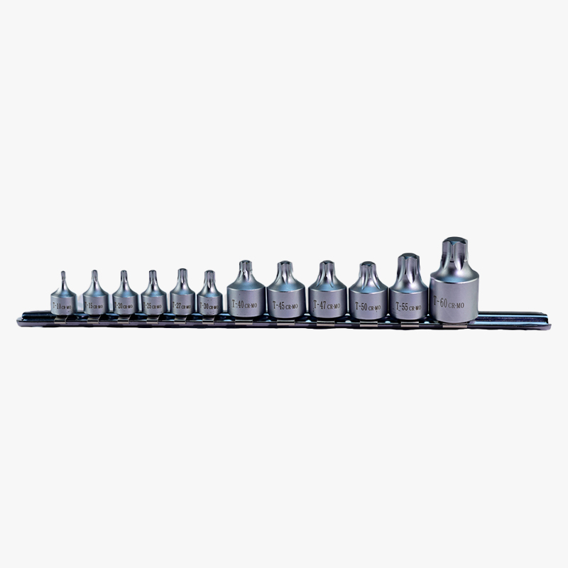 12pcs 1/4 Inch, 3/8 Inch & 1/2 Inch dr. Super Short Impact Torx Bit Socket Set