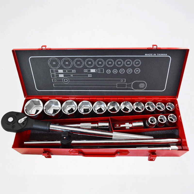 19pcs 3/4" Dr. Socket Wrench Set